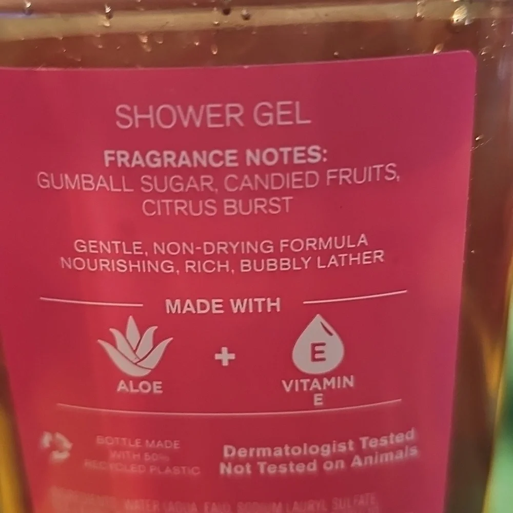 Bath & Body Works Bubble Gum Pop Shower Gel 10 oz. - Picture 3 of 5